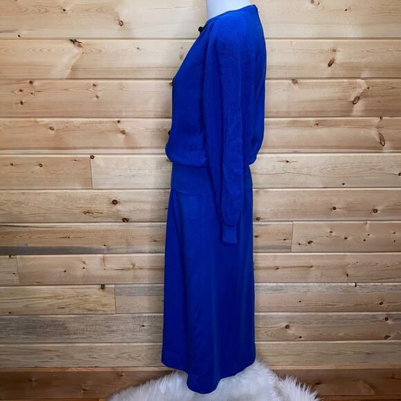 Vintage Ciao Ltd. Pure New Wool Bow Dress 10 - Picture 4 of 7